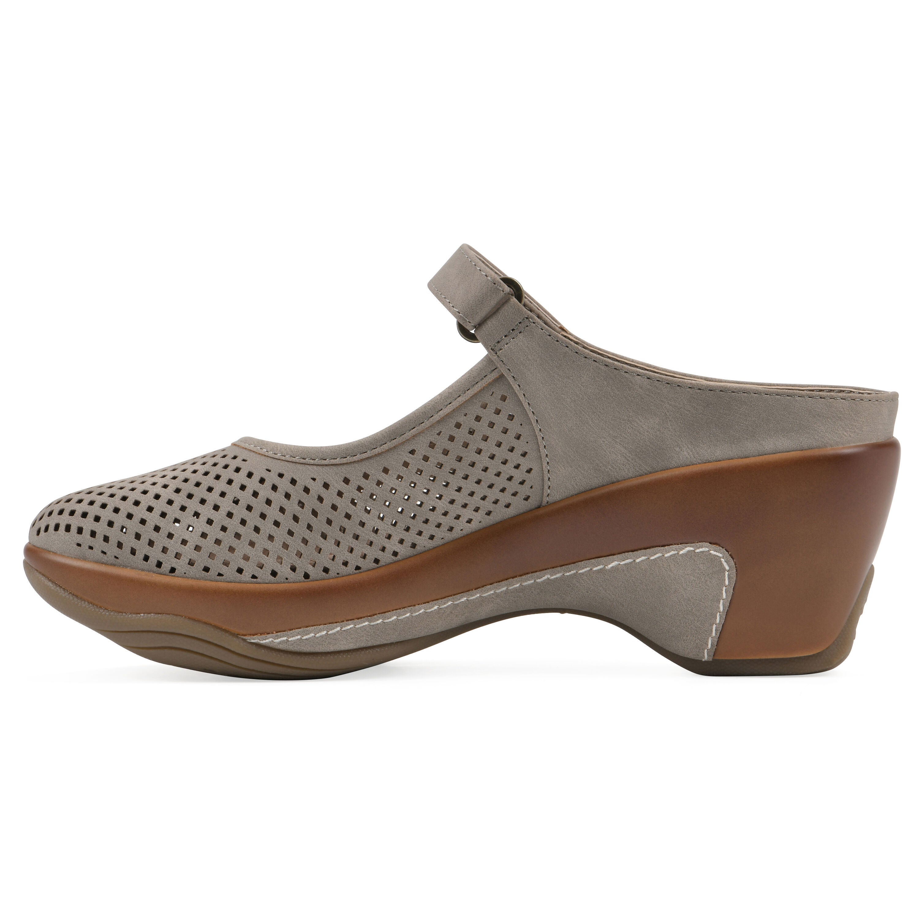Vinto2 Mary Jane Clog, LIGHT TAUPE, alternate image number 3