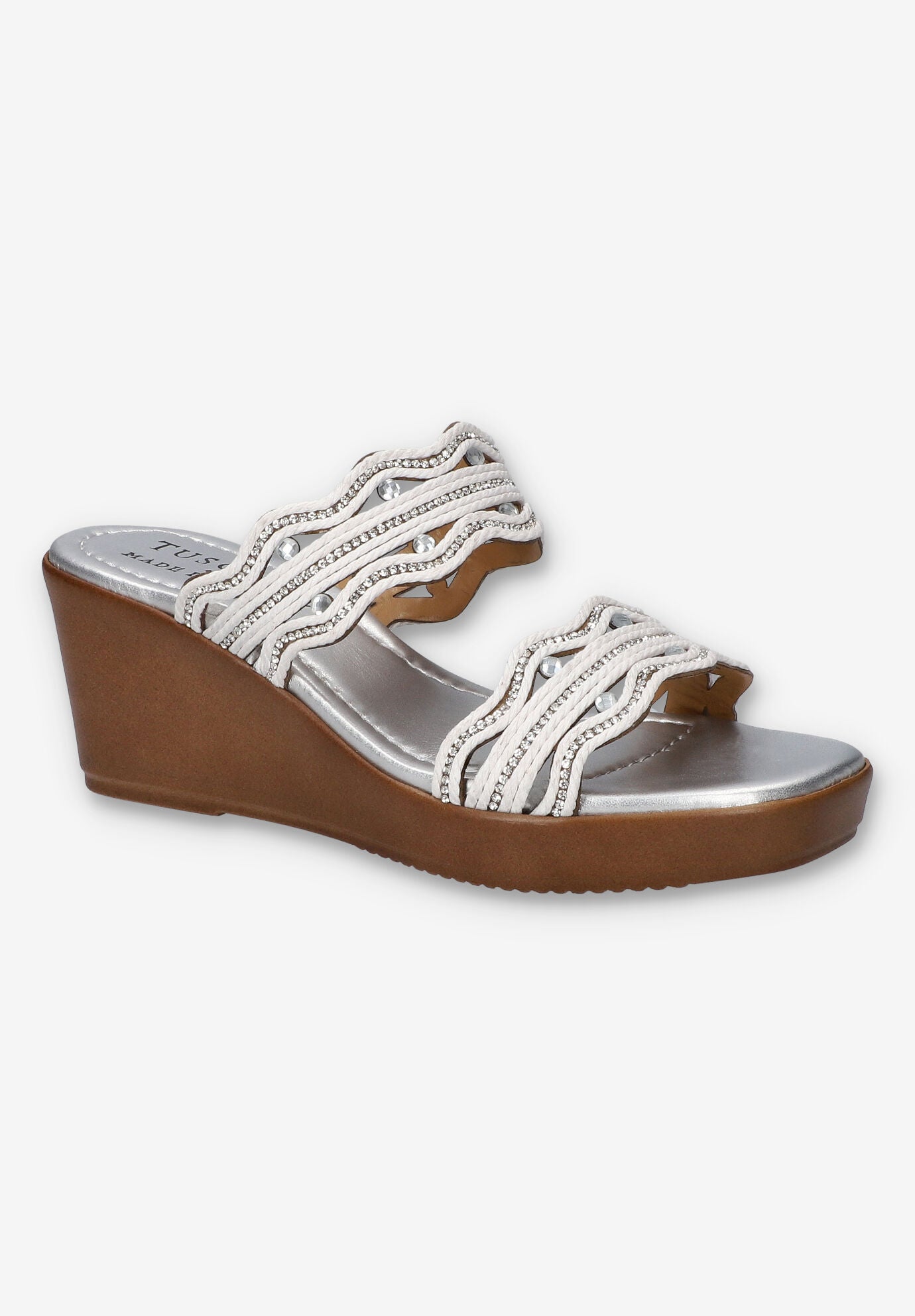 Selva Wedge Sandal, WHITE, hi-res image number 0