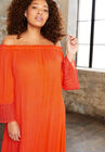 Off-The-Shoulder Sundrop Maxi Dress, , alternate image number null