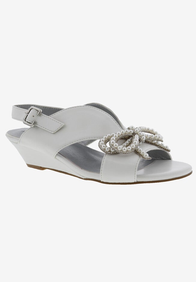 Lady Sandal, WHITE SMOOTH, hi-res image number 0