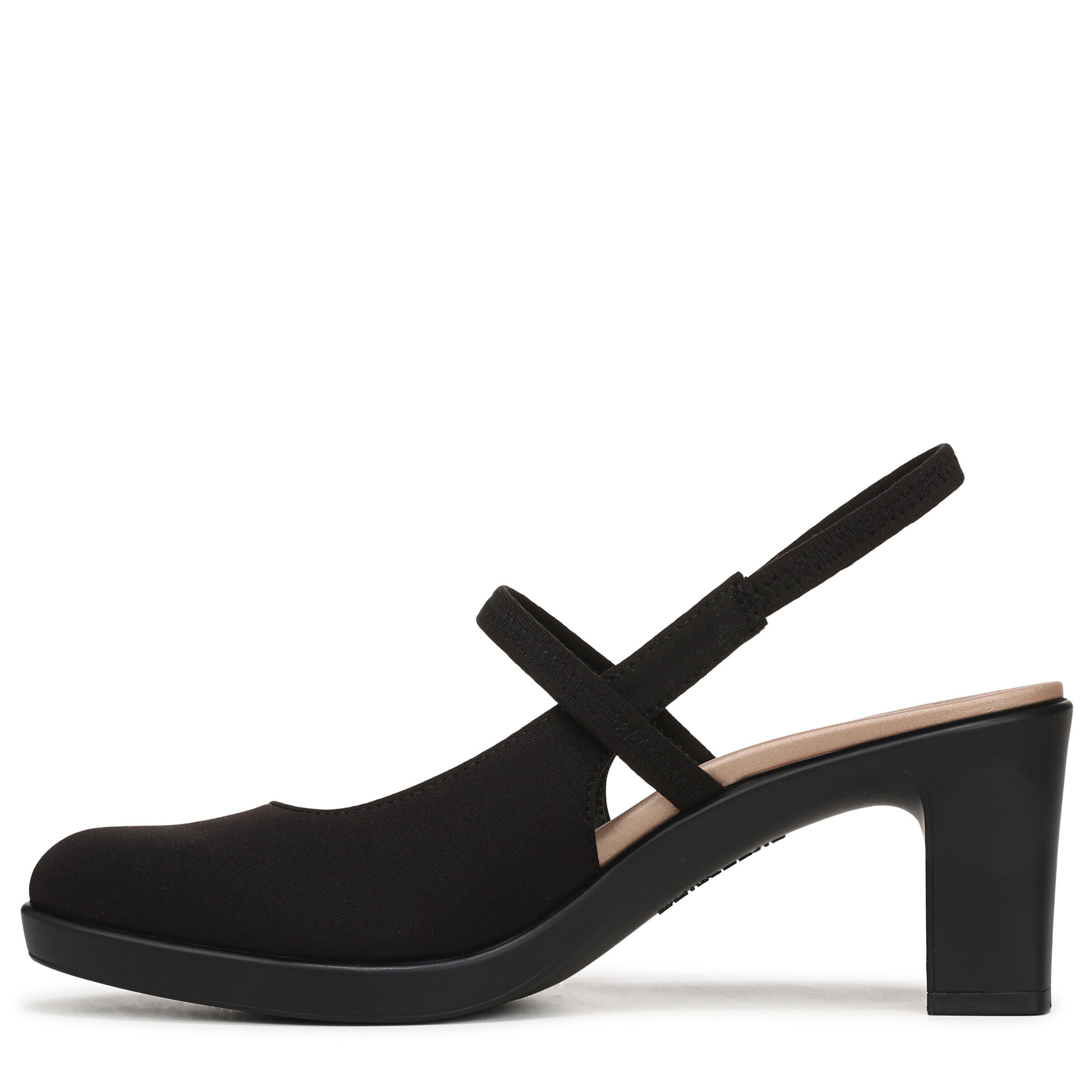Evoke Slingback Pump, BLACK FABRIC, alternate image number 5