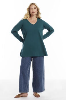Long-Sleeve V-Neck One + Only Tunic