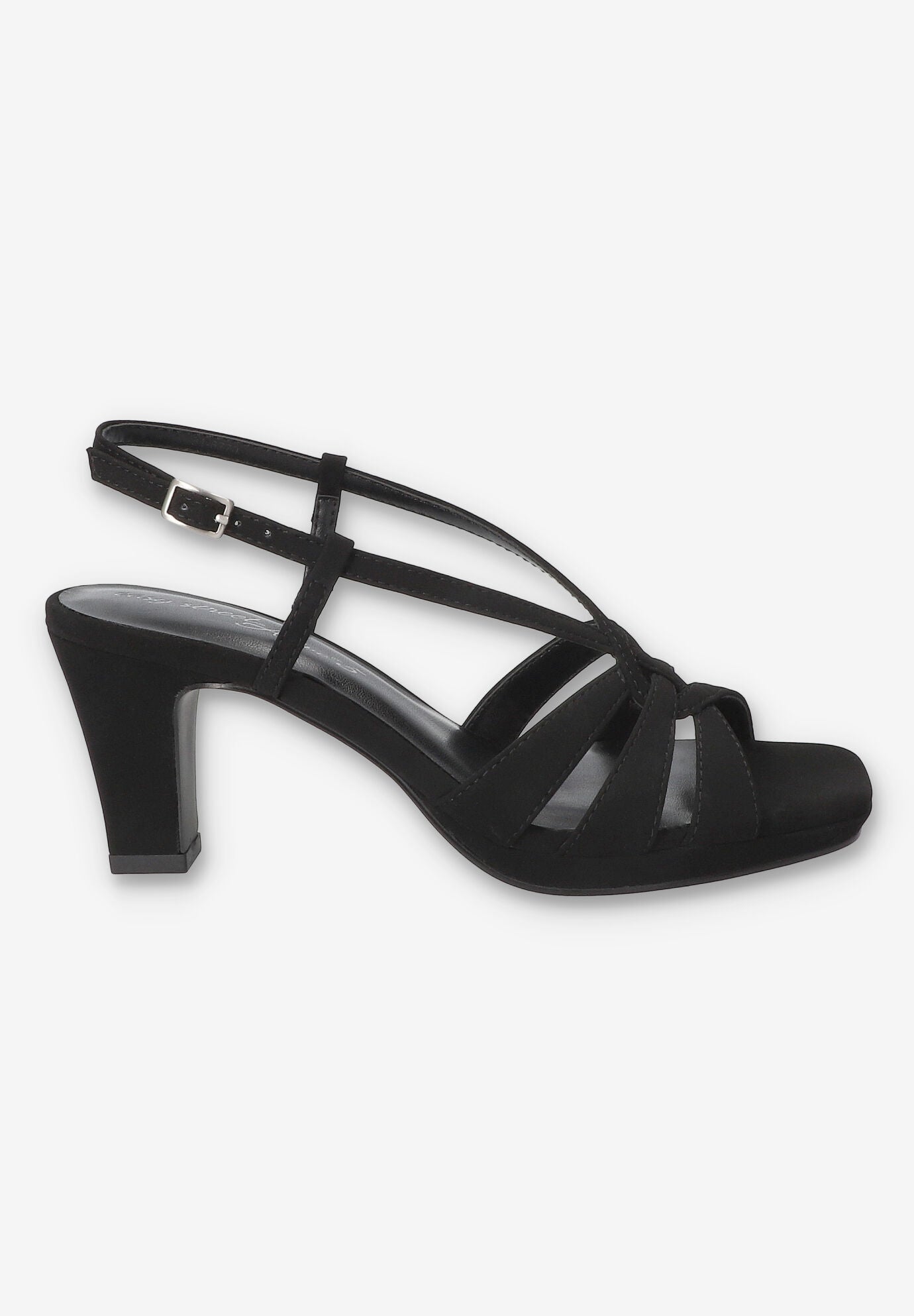 Valorie Sqaure Toe Platform Sandal, BLACK LAMY, alternate image number 2