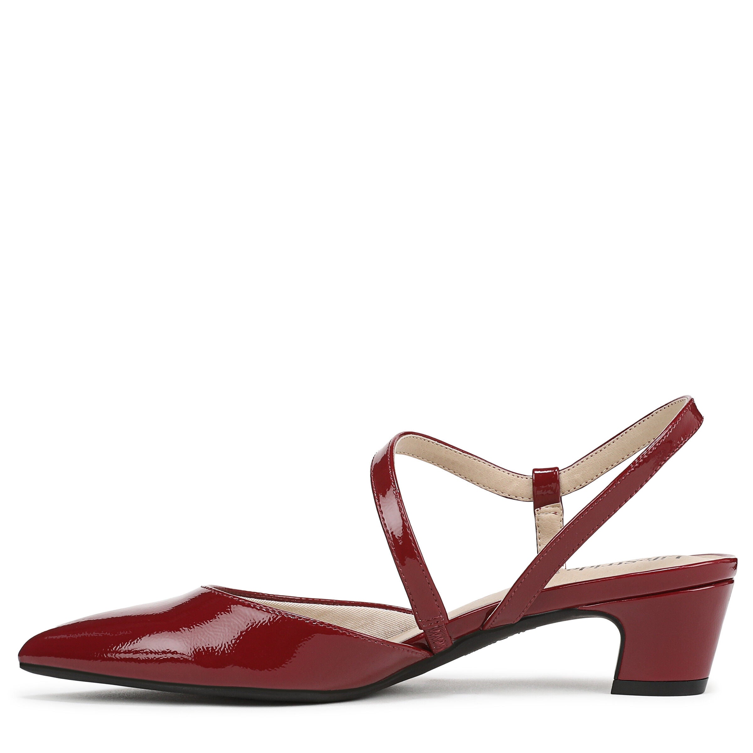 Minimalist Dress Slingback, DARK CHERRY PATENT, alternate image number 5