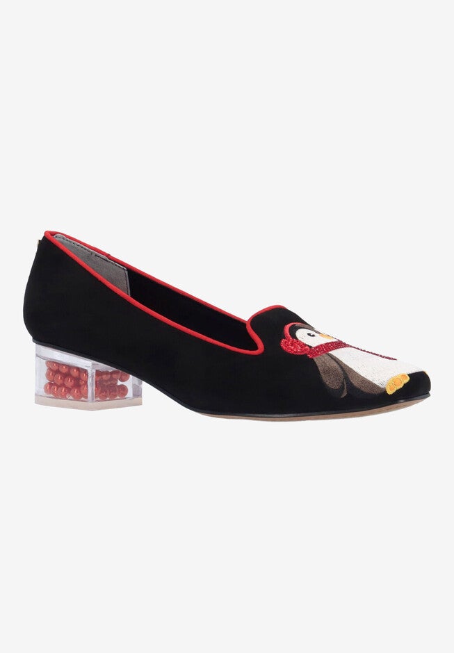 Pingwen Slip-On Pump, BLACK RED WHITE, hi-res image number 0