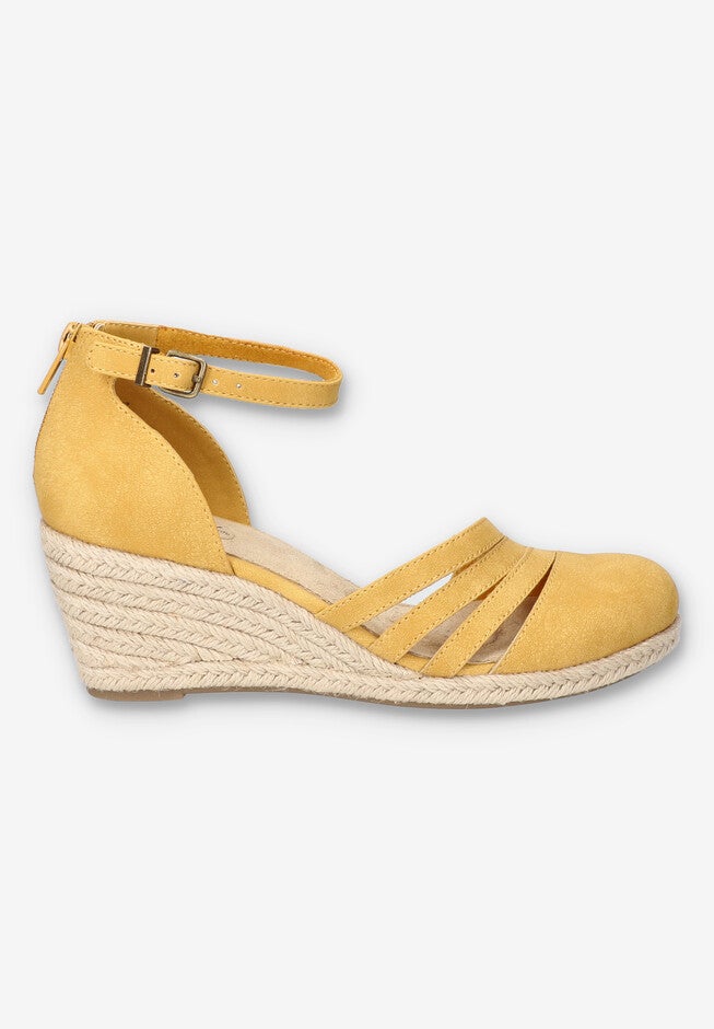 Daytona Espadrille Wedge, YELLOW, alternate image number 2