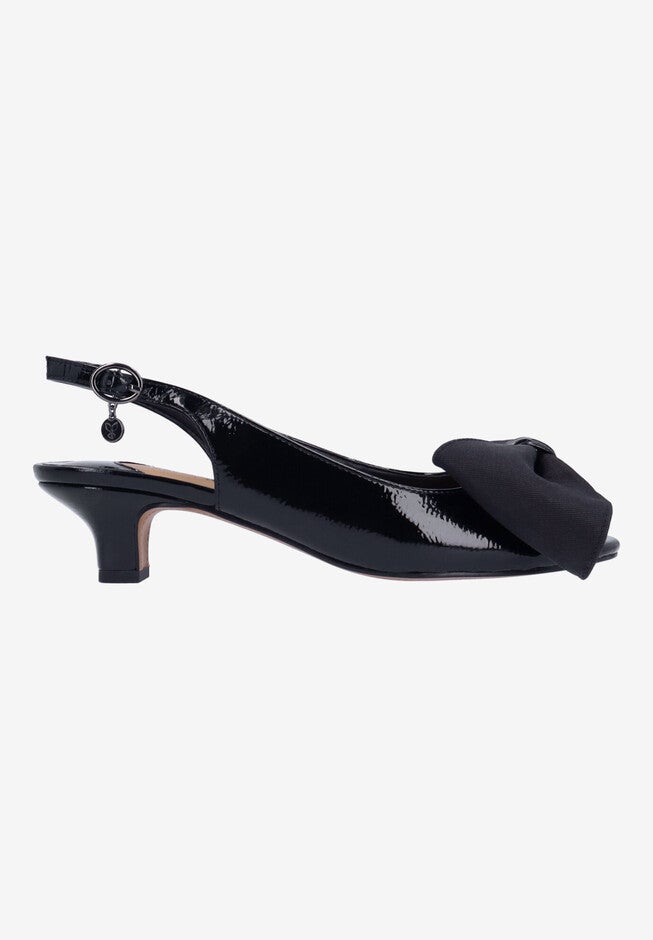 Lirain Slingback Pump, BLACK, alternate image number 4