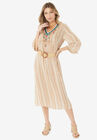 Woven Straw and Wood Belt, UNKNOWN, hi-res image number null