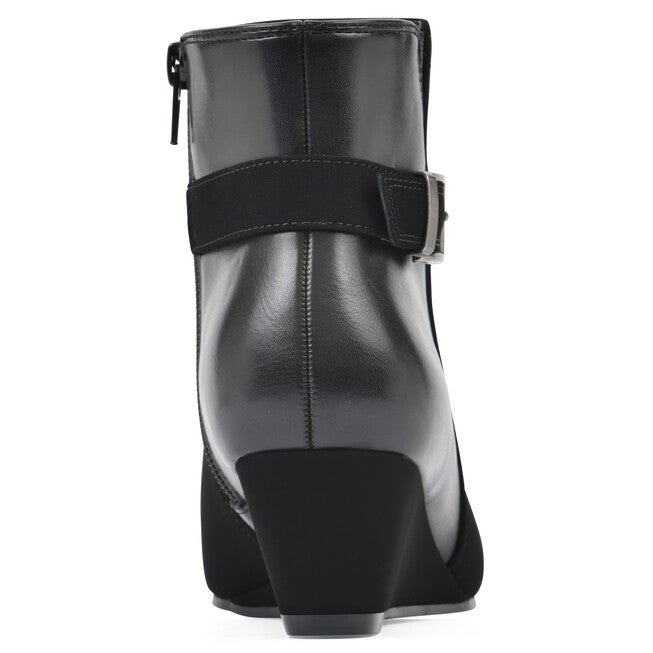 Carmen Wedge Bootie - WIDE, BLACK, on-hover image number 1