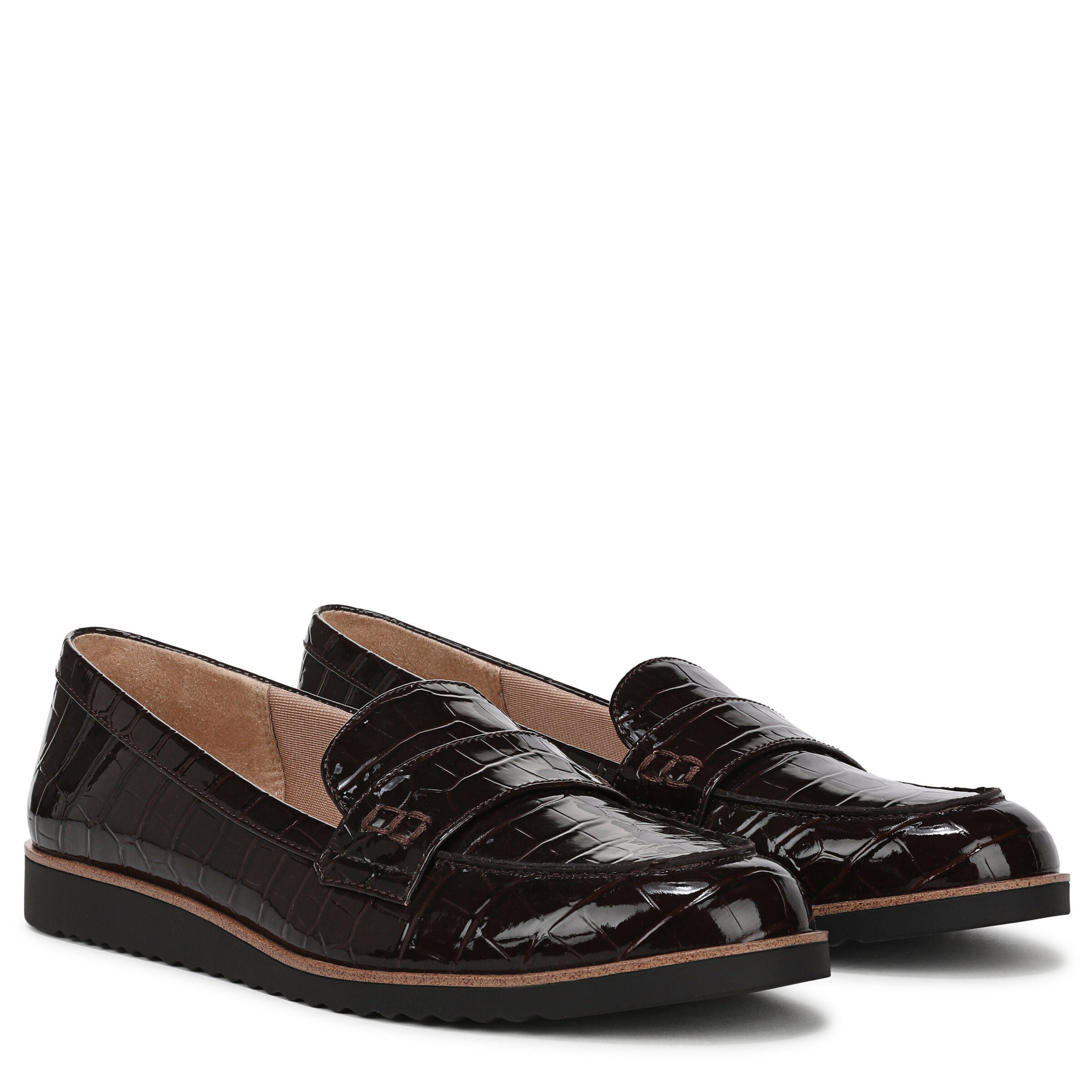 Zee Flat Loafer, DARK CHOCOLATE CROC, alternate image number 2