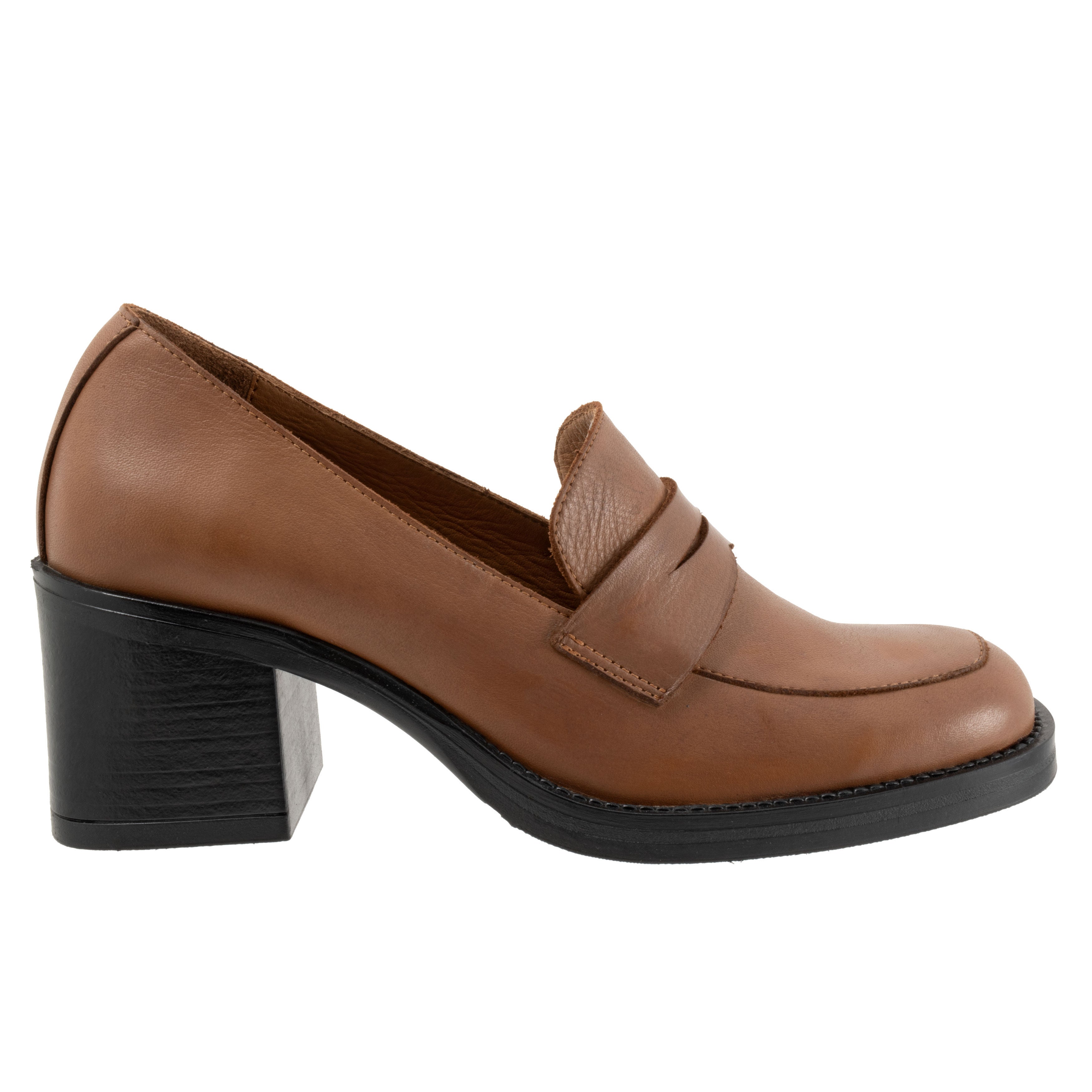 Ruth Leather Loafer, TAN, alternate image number 4