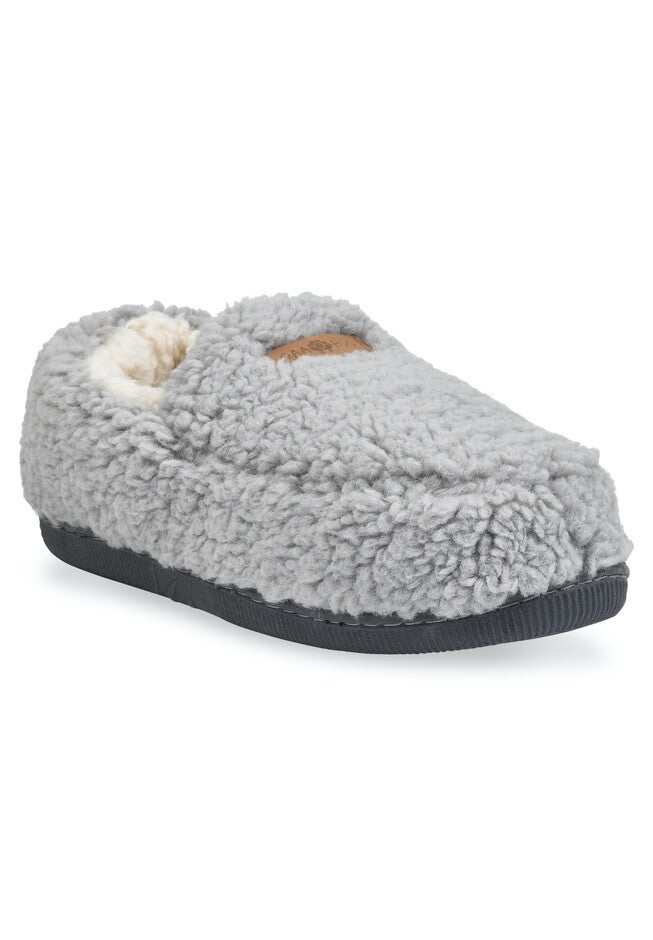 Berber Moccasin Slipper, GREY, hi-res image number 0