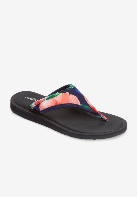 The Sylvia Soft Footbed Sandal , TROPICAL LEAF, hi-res image number null