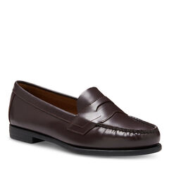 Womens Wide Width Leather Loafers