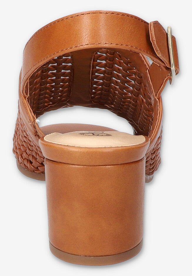 Adley Block Heel Sandals, TAN, alternate image number 3