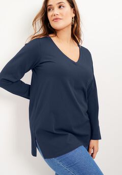 Long-Sleeve V-Neck One + Only Tunic