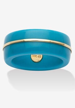 14K Turquoise Gold Ring Band