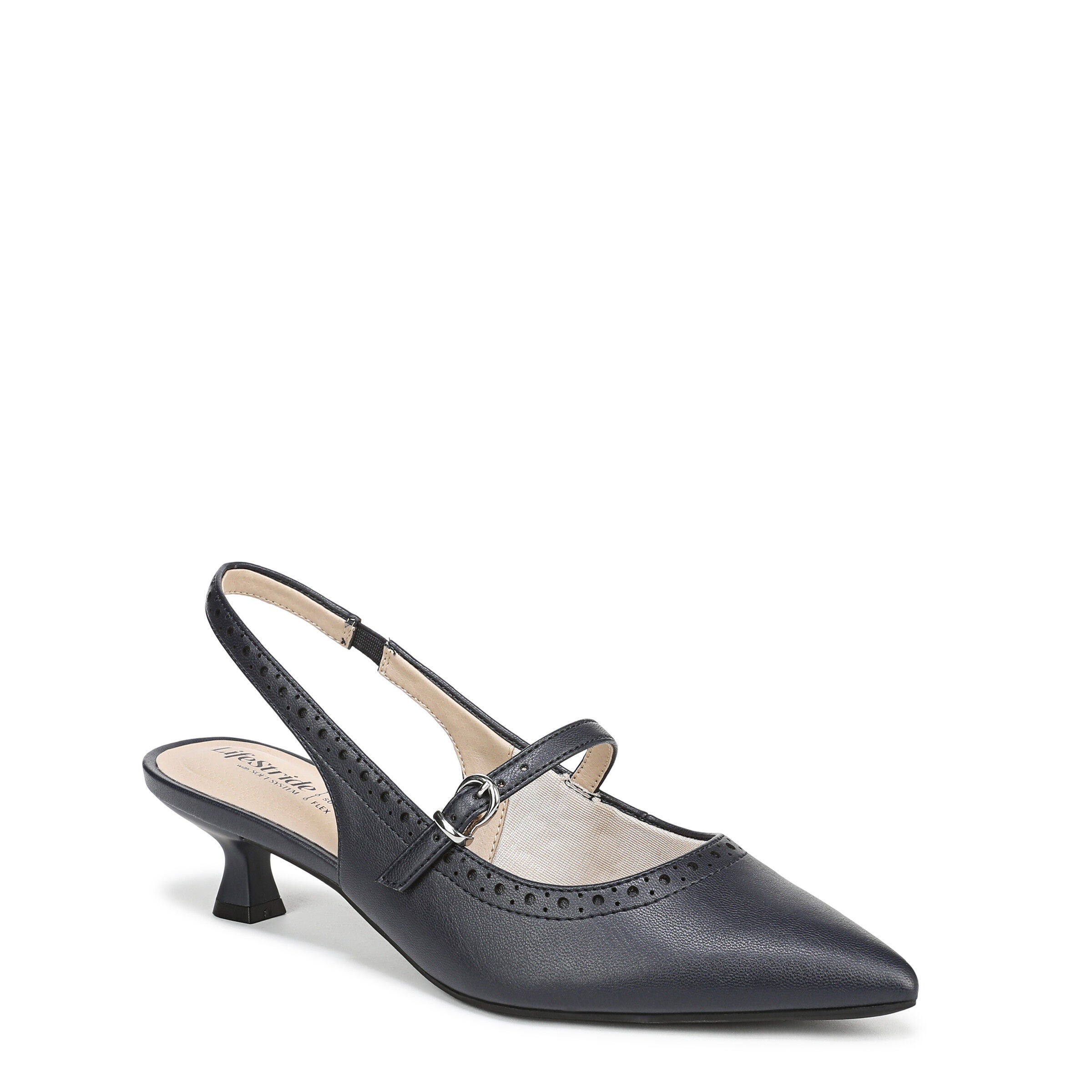 Marilyn Slingback Pump, LUX NAVY, hi-res image number 0