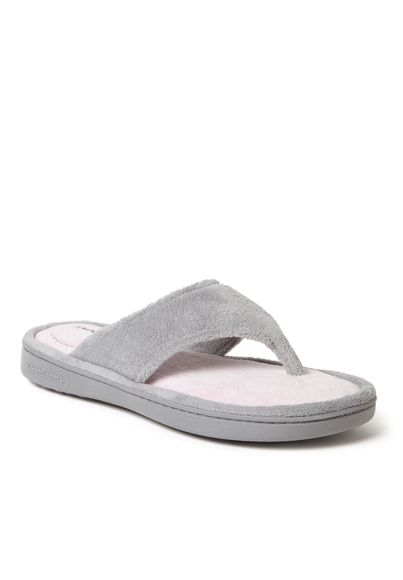Dearfoams terry thong 2025 slippers