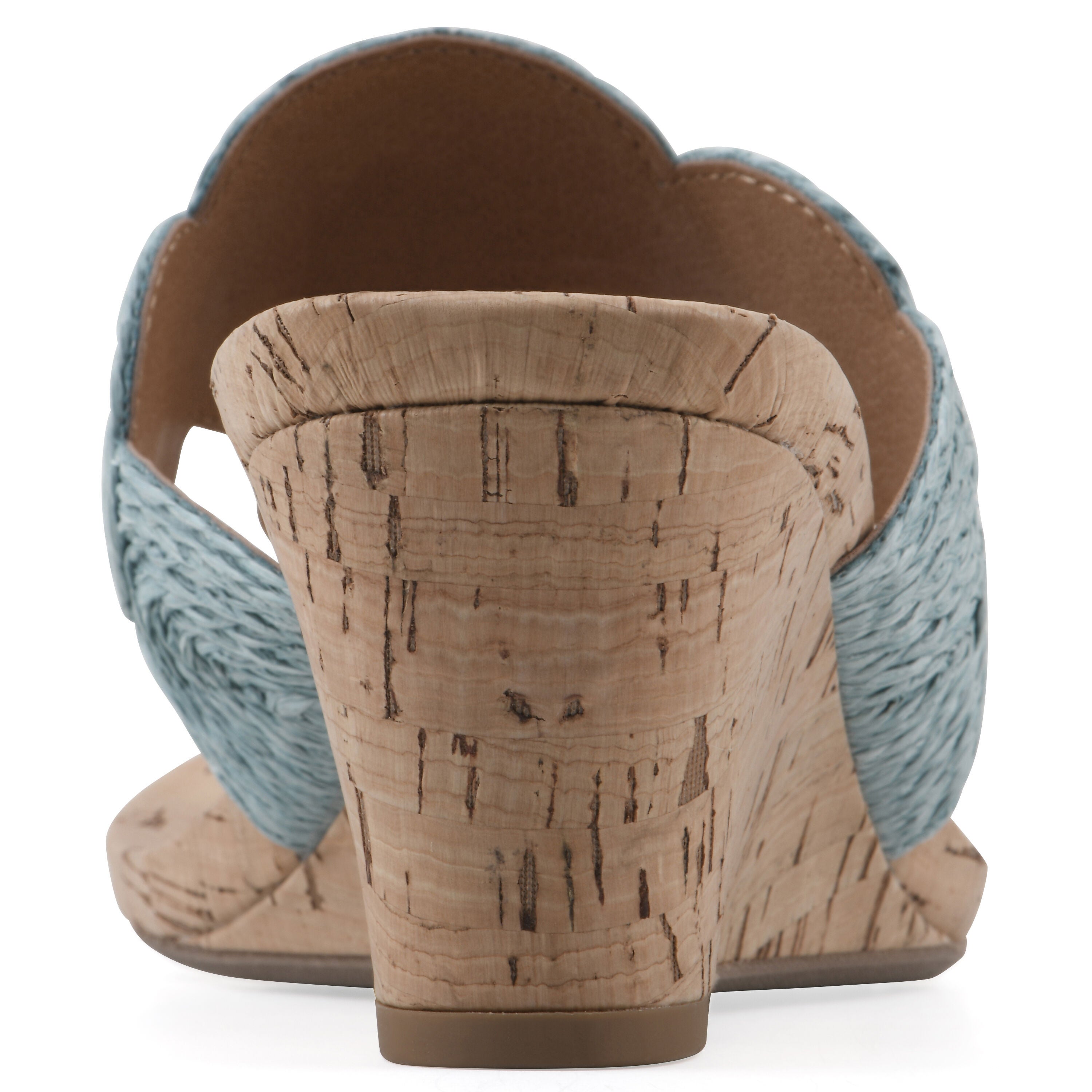 Affogato Wedge Sandal, SKY BLUE SMOOTH, on-hover image number 1