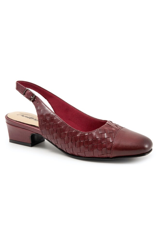 Dea Woven Flats, DARK RED, hi-res image number 0