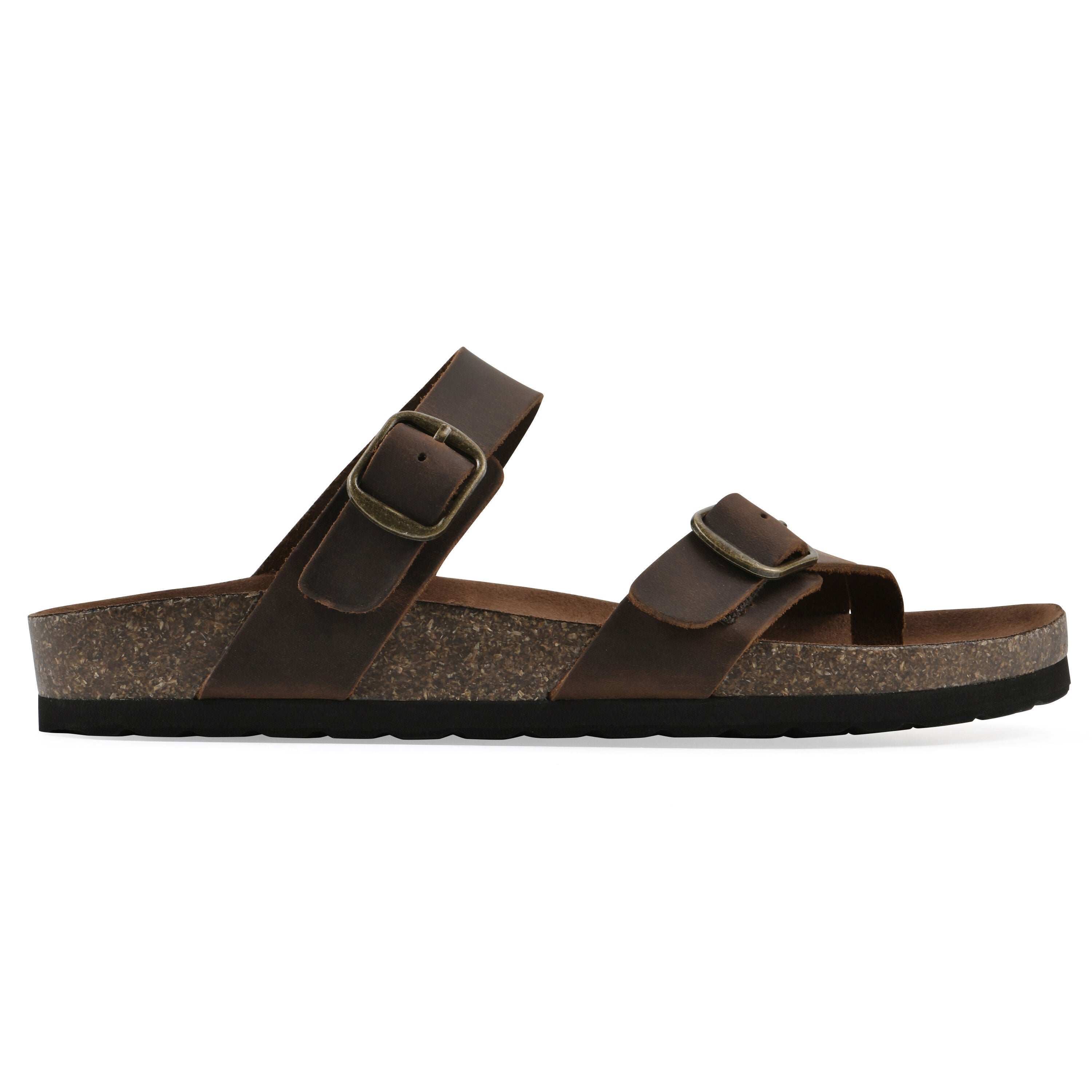 Grams Footbeds Sandal, BROWN LEATHER, alternate image number 2