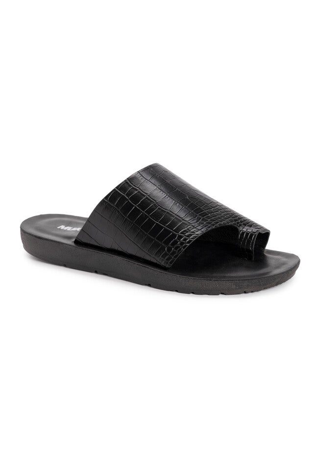 About Face Sandals, BLACK SOLID, hi-res image number null