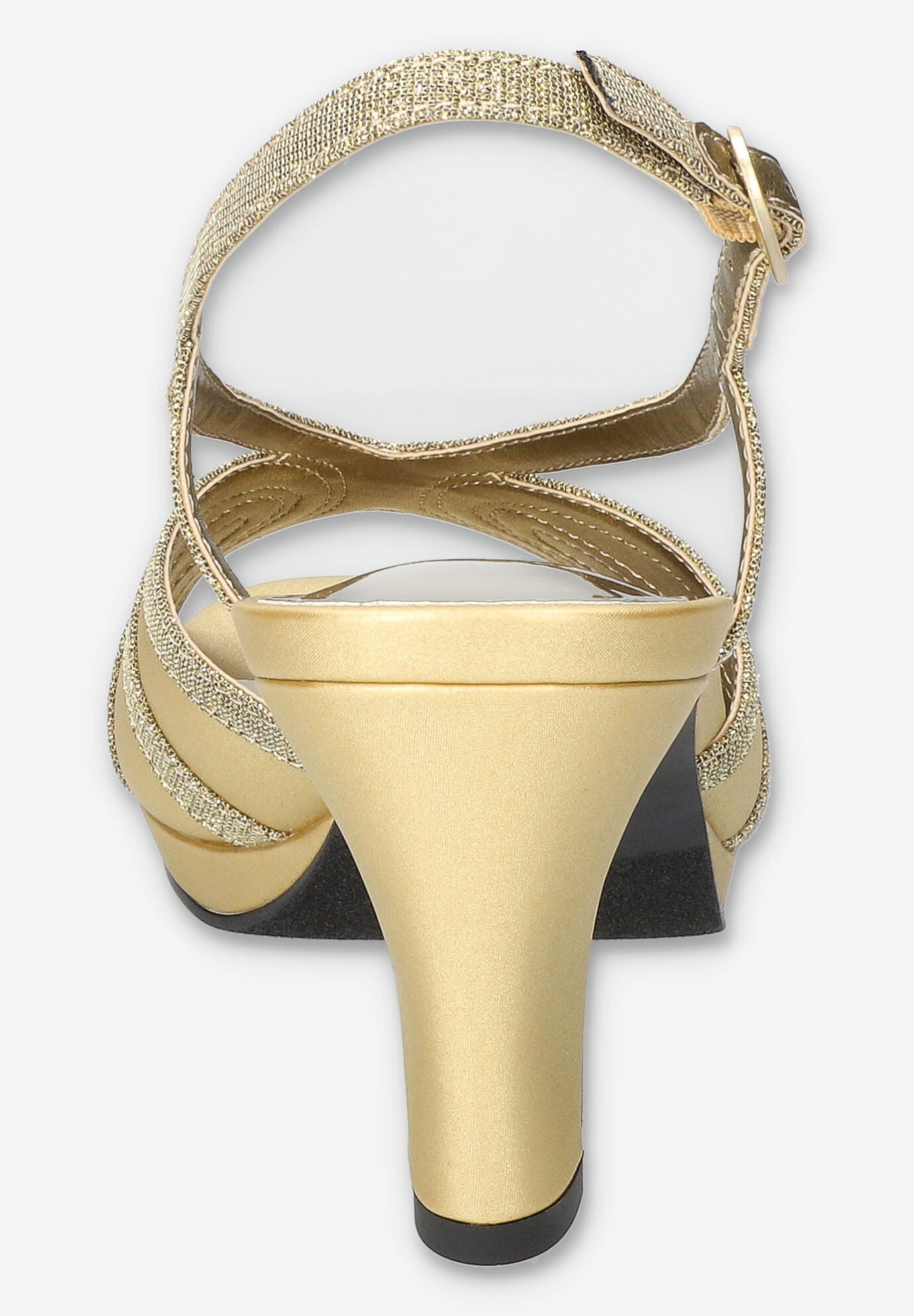 Starlight Heeled Sandals, GOLD SATIN, on-hover image number 1