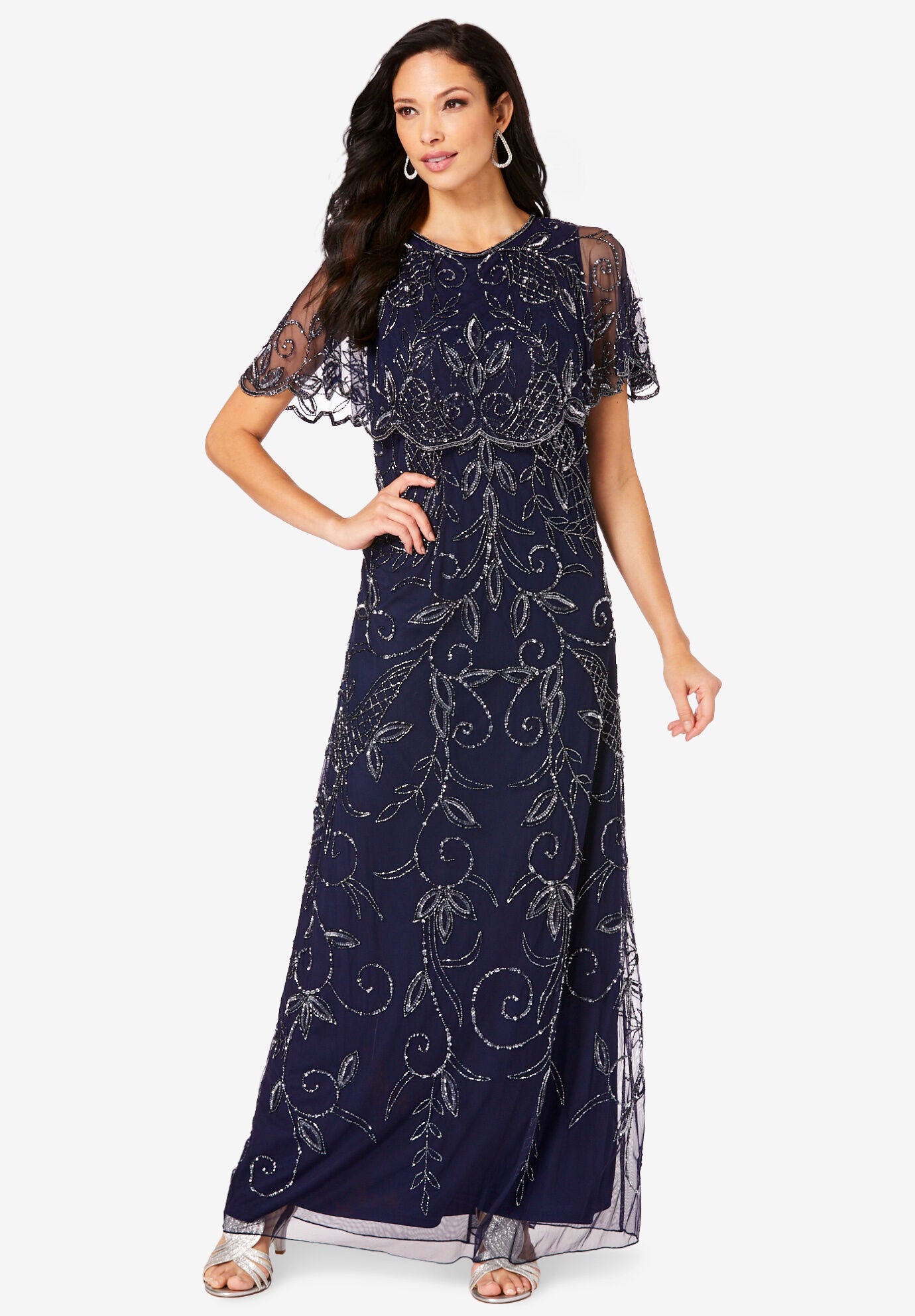 Woman within online long dresses