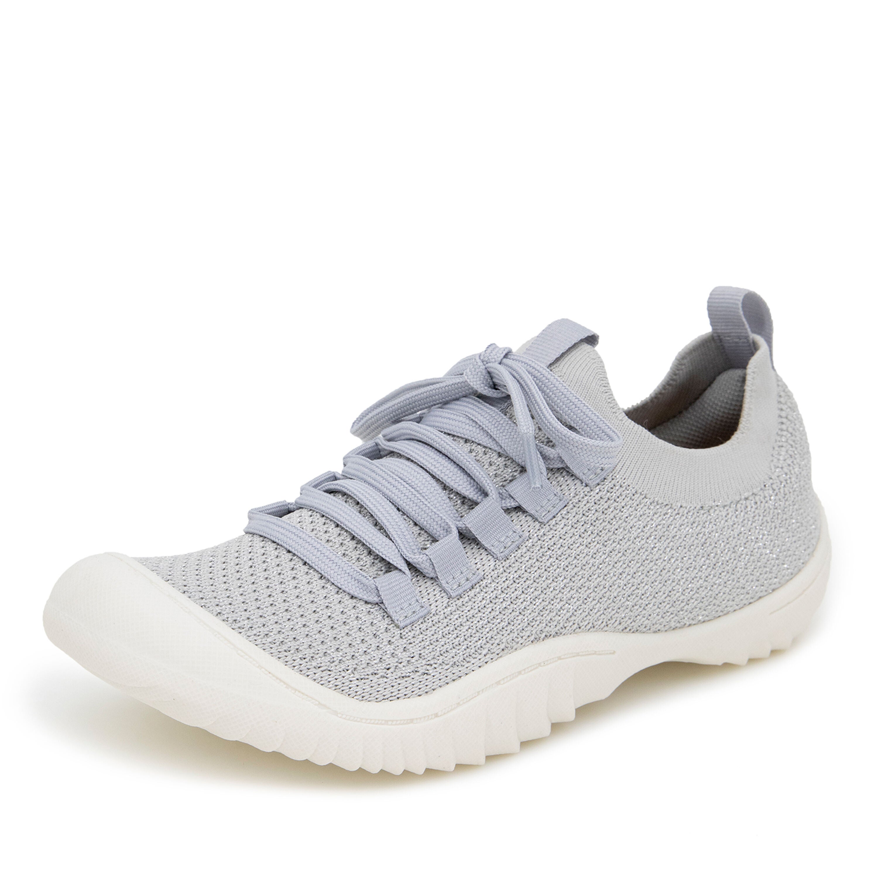 Brittney Slip-On Lace Up Sneaker, LIGHT GREY, alternate image number 6