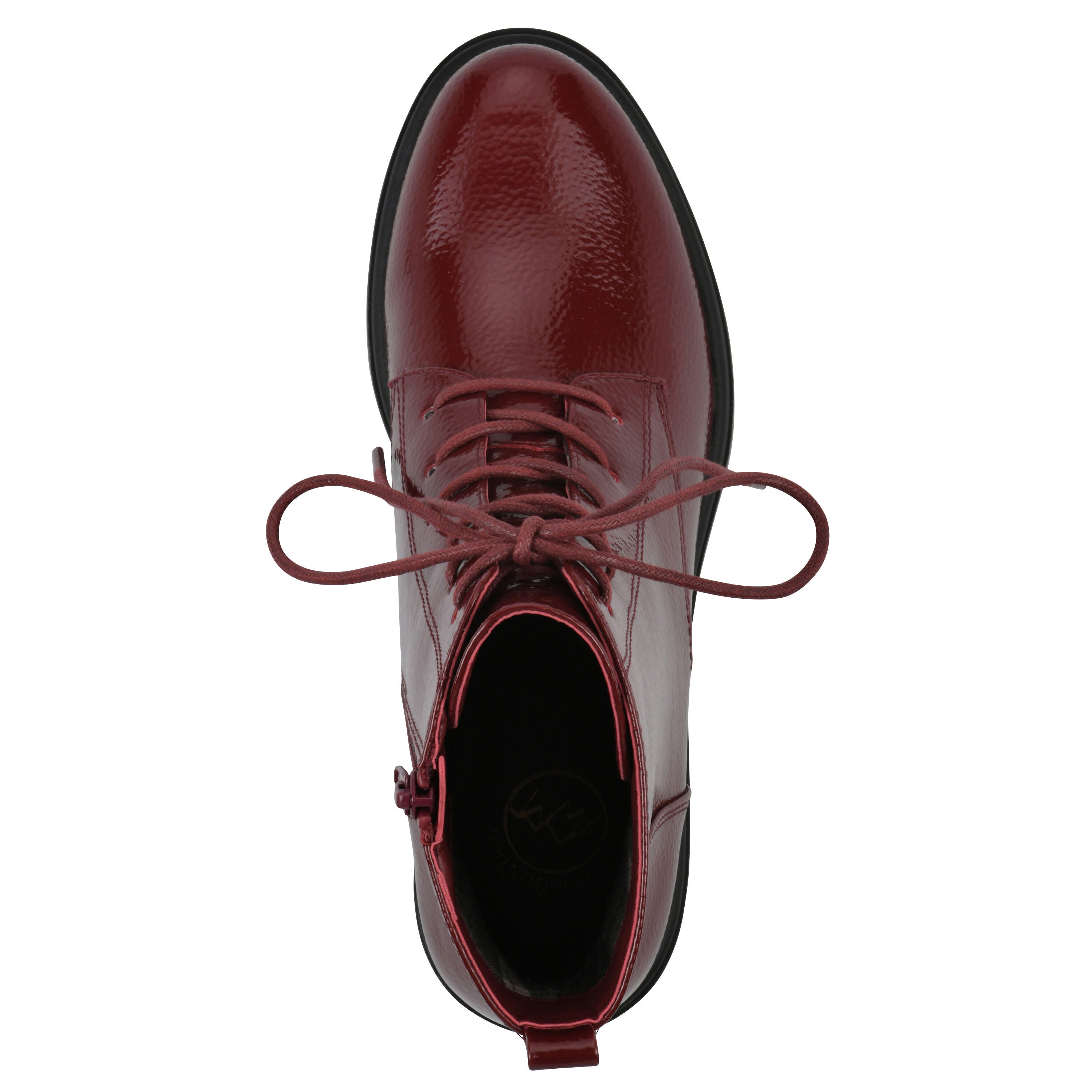 Tappy Lug Sole Combat Boot, CORDOVAN PATENT, alternate image number 4