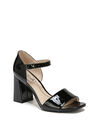 Bombshell Sandal, BLACK PATENT FABRIC, hi-res image number null