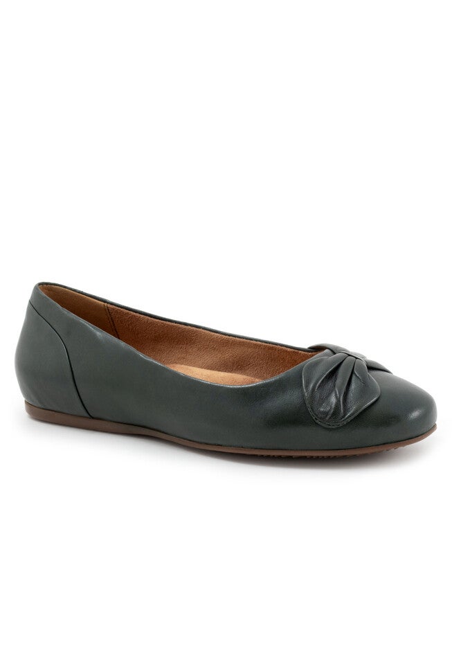 Sofia Ballerina Flat, DARK GREEN, hi-res image number 0