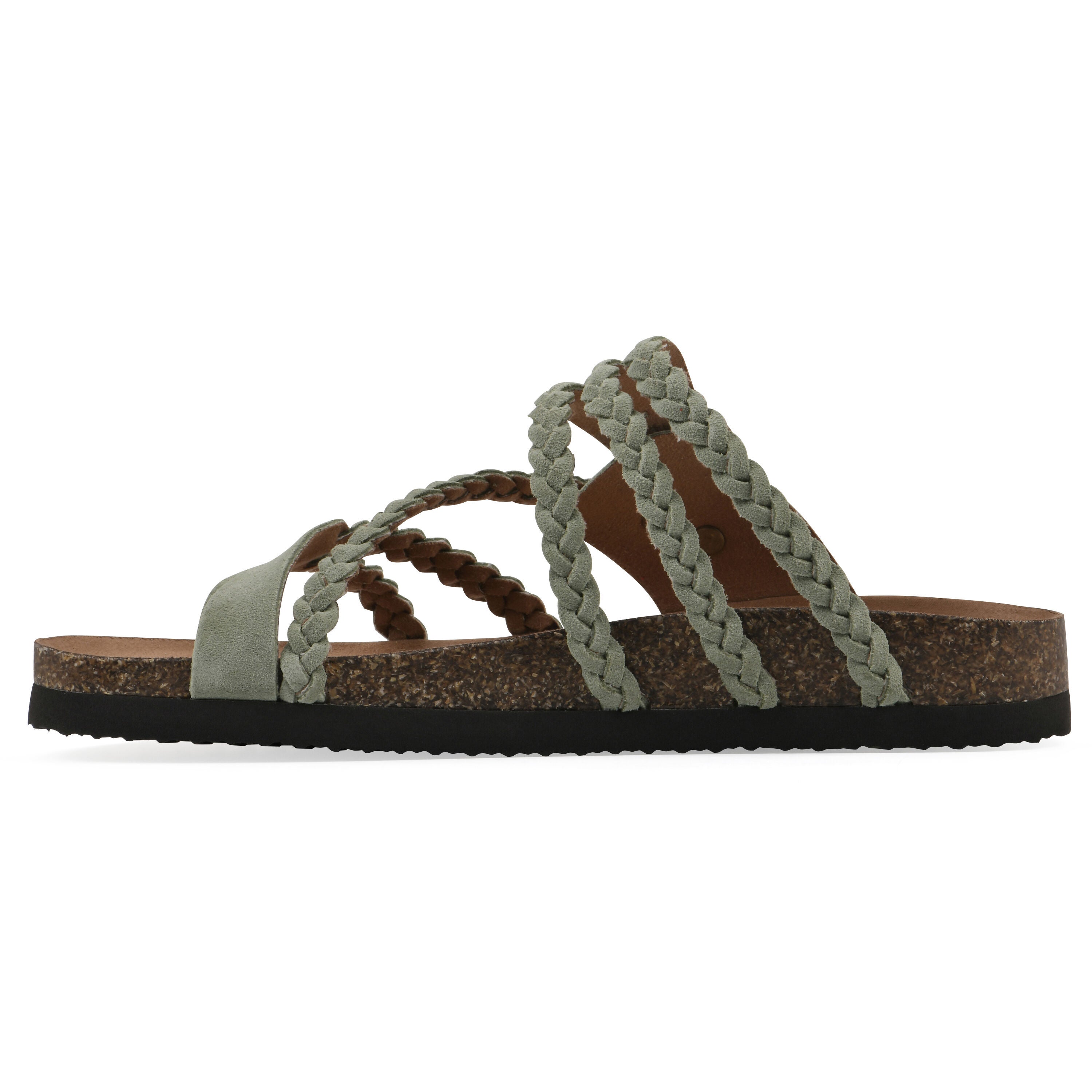 Hayleigh Footbeds Sandal, SAGE GREEN SUEDE, alternate image number 3