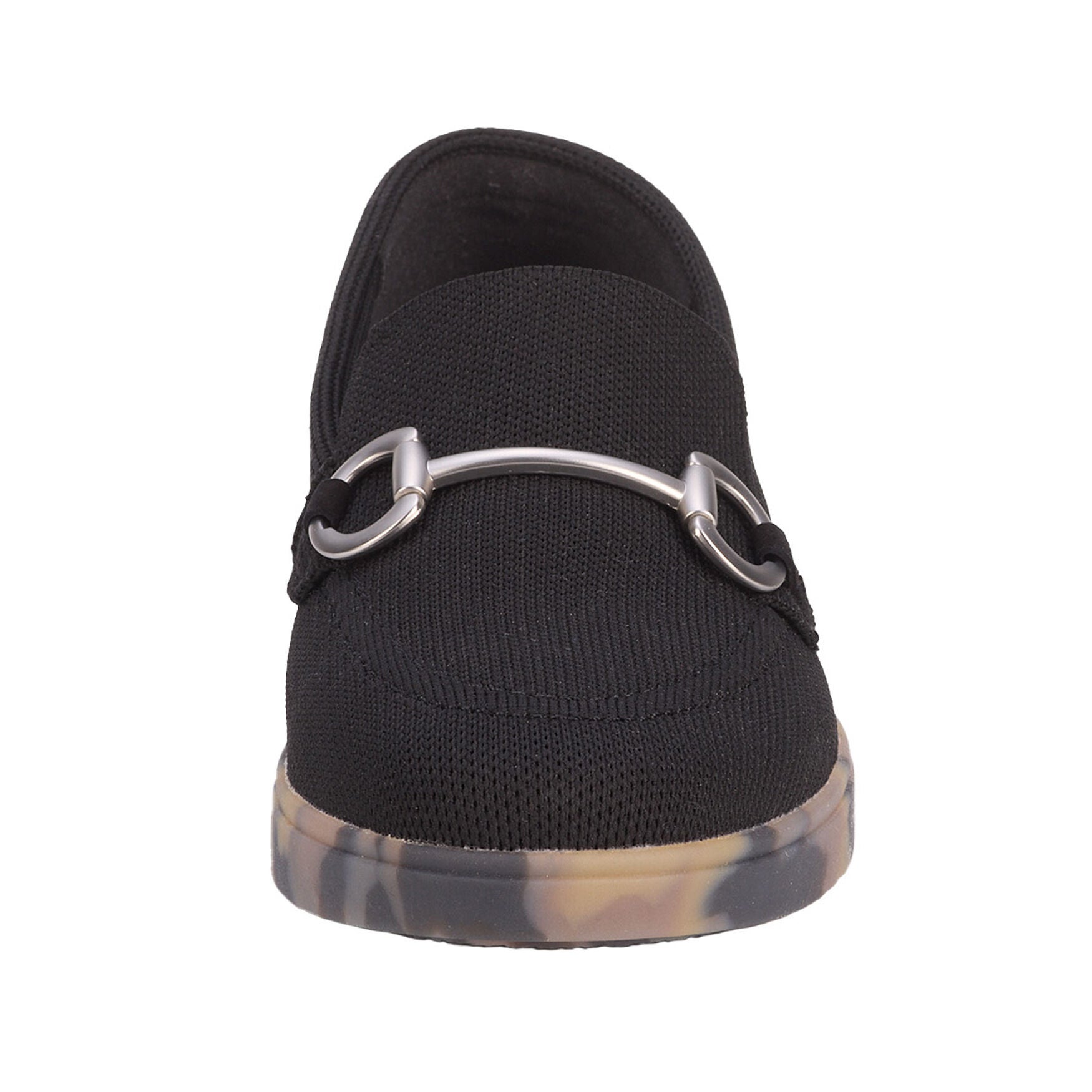 Gwyneth Stretch Knit Loafer, BLACK, alternate image number 4