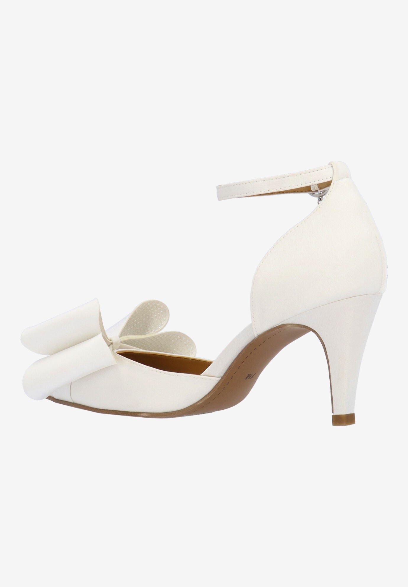 Pammie Ankle Strap Pump, WHITE, alternate image number 5