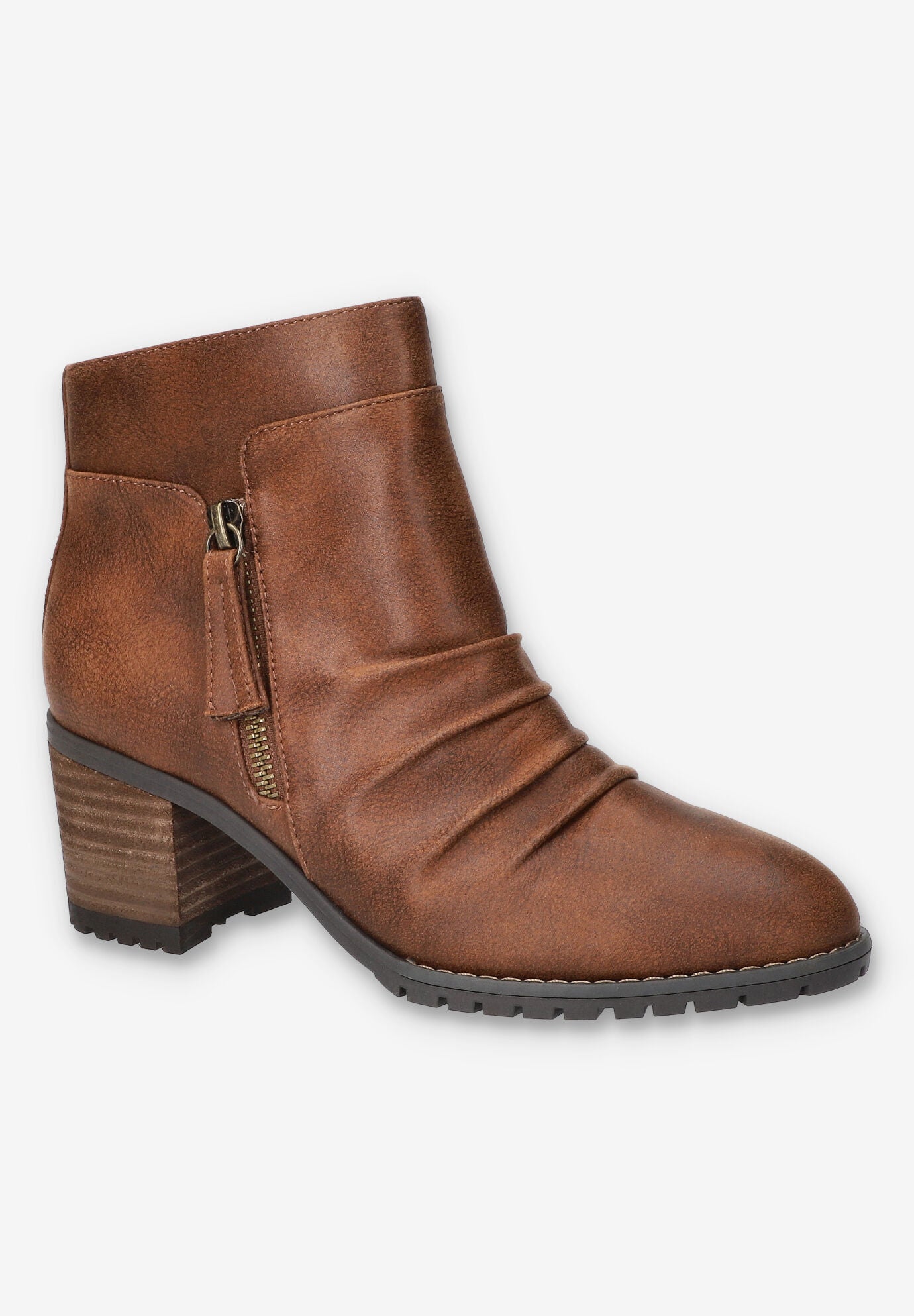 Janita Block Heel Ankle Boot, TAN, hi-res image number 0