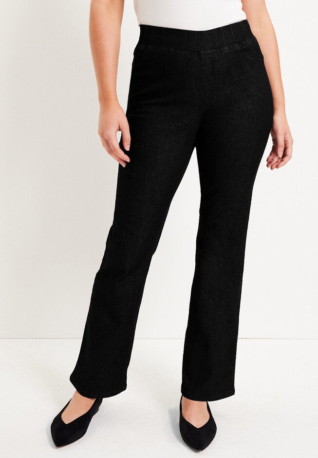 Contour Denim Bootcut Jean, BLACK, hi-res image number null