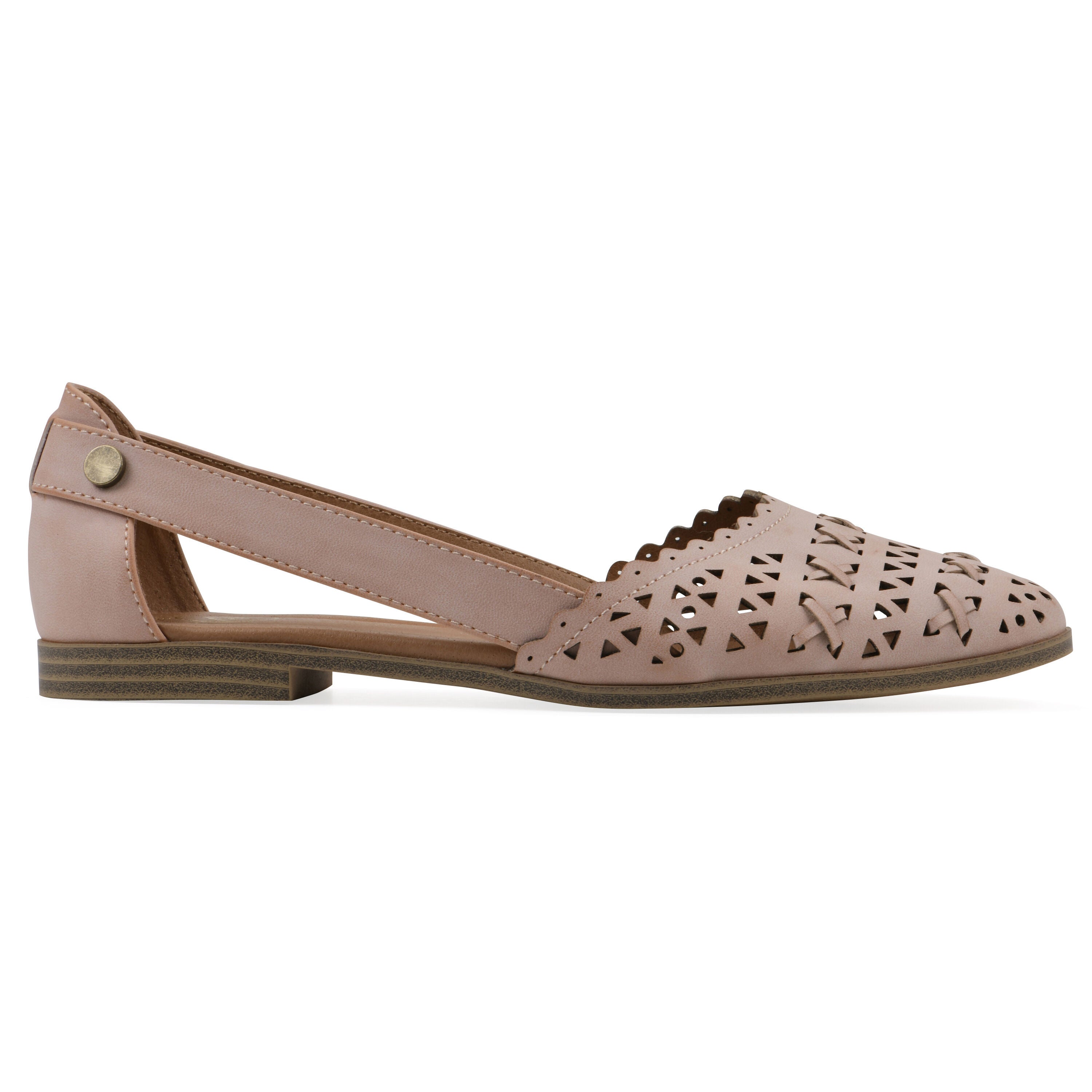 Nobler Pointed Toe Flat, BLUSH SMOOTH, alternate image number 2