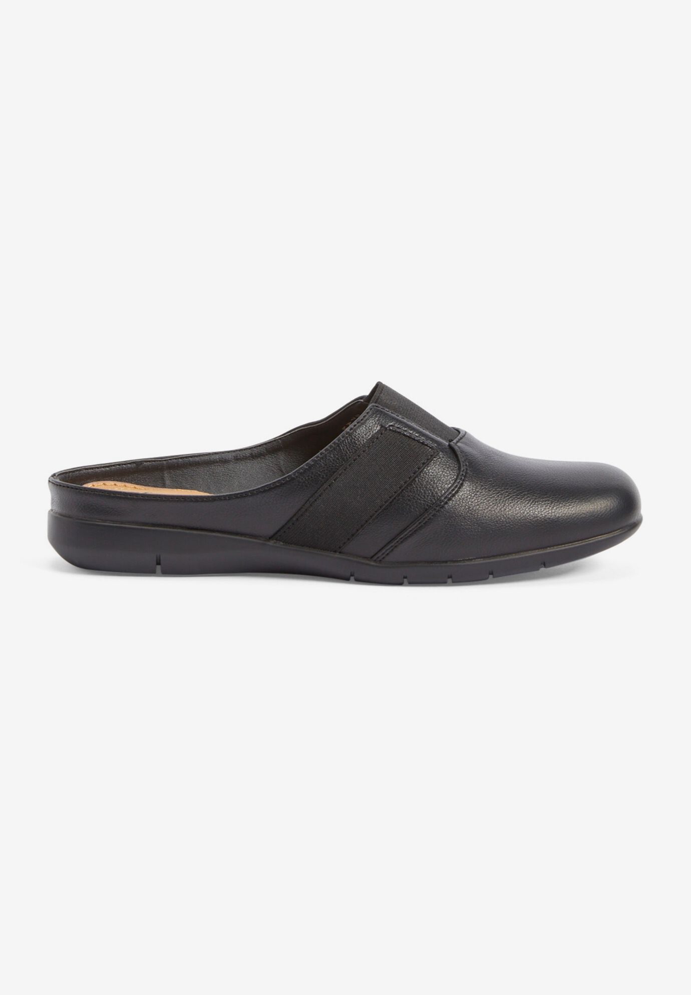 The Sarah Slip On Mule, BLACK, alternate image number 3