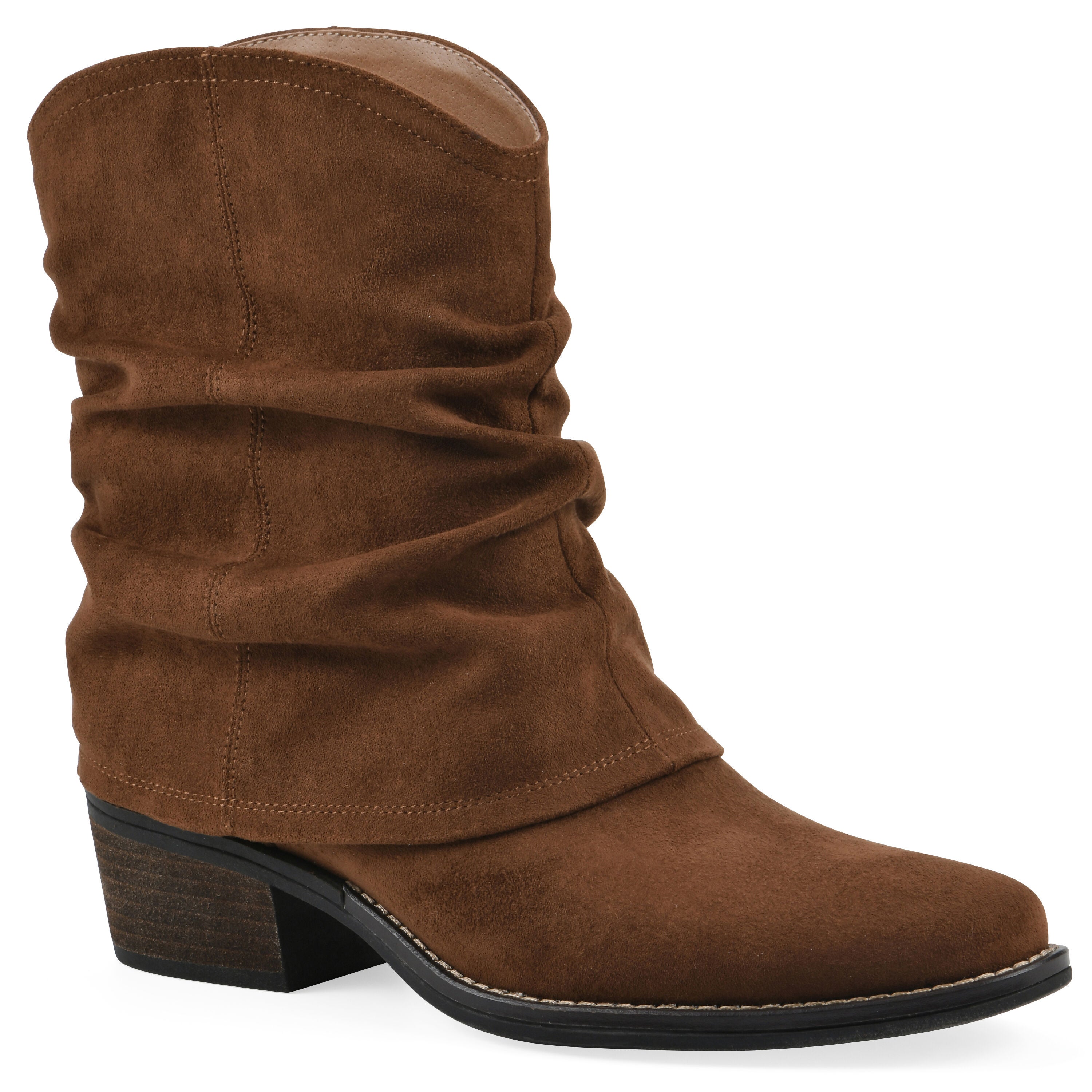 Alden Mid Calf Western Bootie, HAZELNUT FABRIC, hi-res image number 0