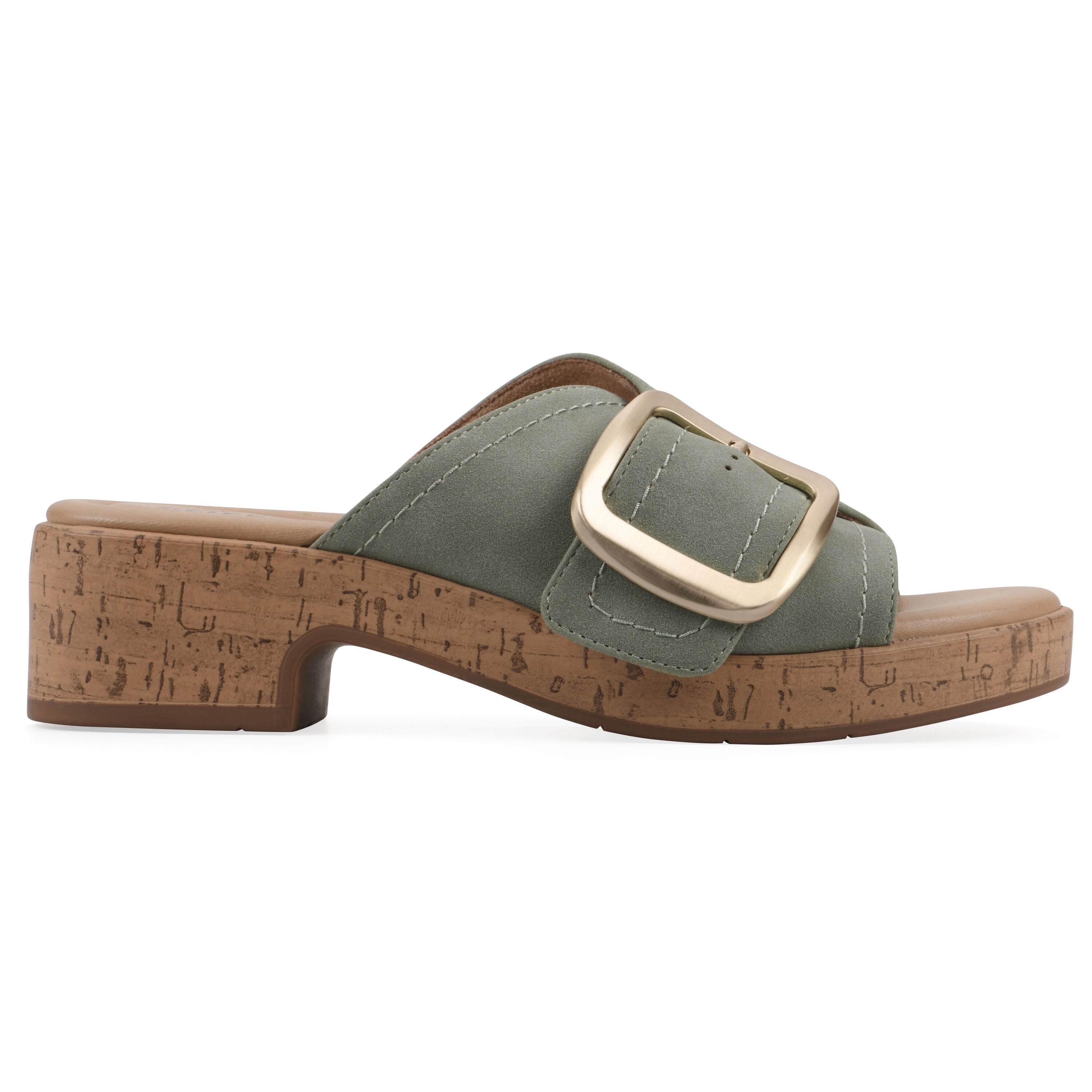 Filipa Block Heel Sandal, SAGE NUBUCK, alternate image number 2
