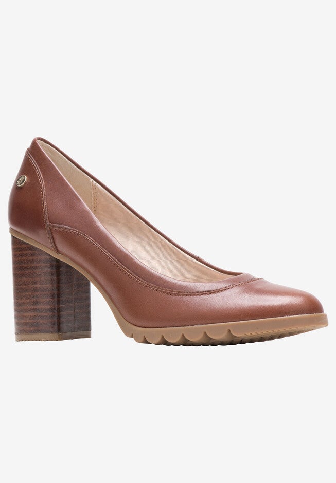 Spaniel Pump by Hush Puppies, DACHSHUND LEATHER, hi-res image number null