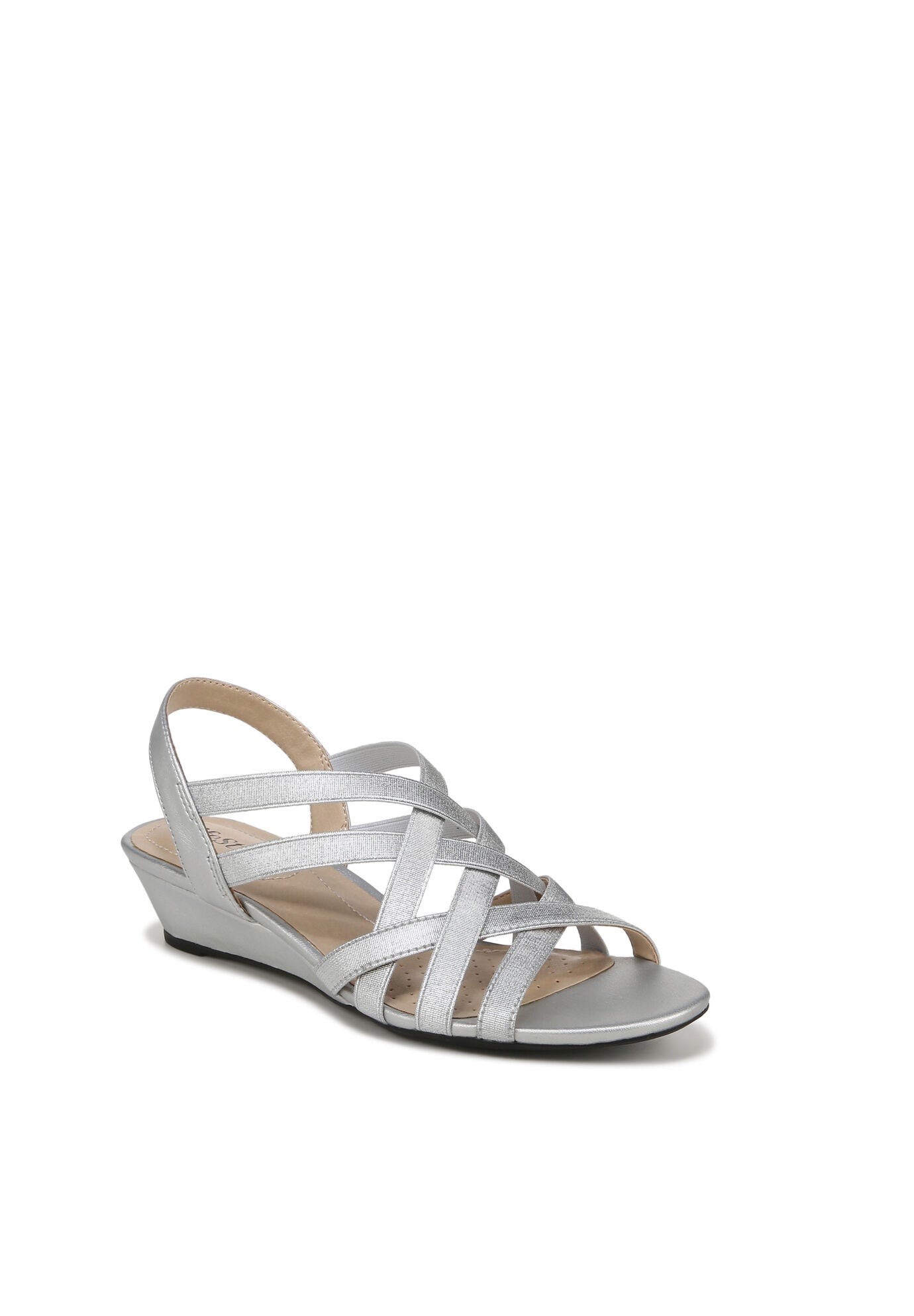 Yung Sandal, SILVER FAUX LEATHER, hi-res image number 0