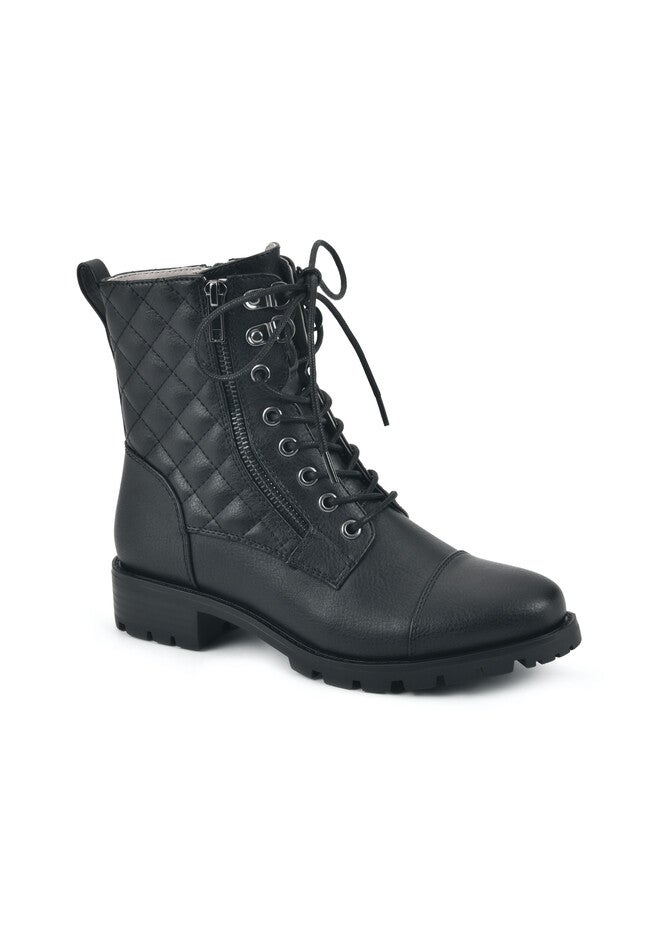 Dashing Bootie, BLACK TUMBLED SMOOTH, hi-res image number null
