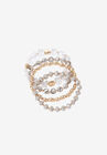 4-Piece Beaded Stretch Bracelet., , alternate image number null