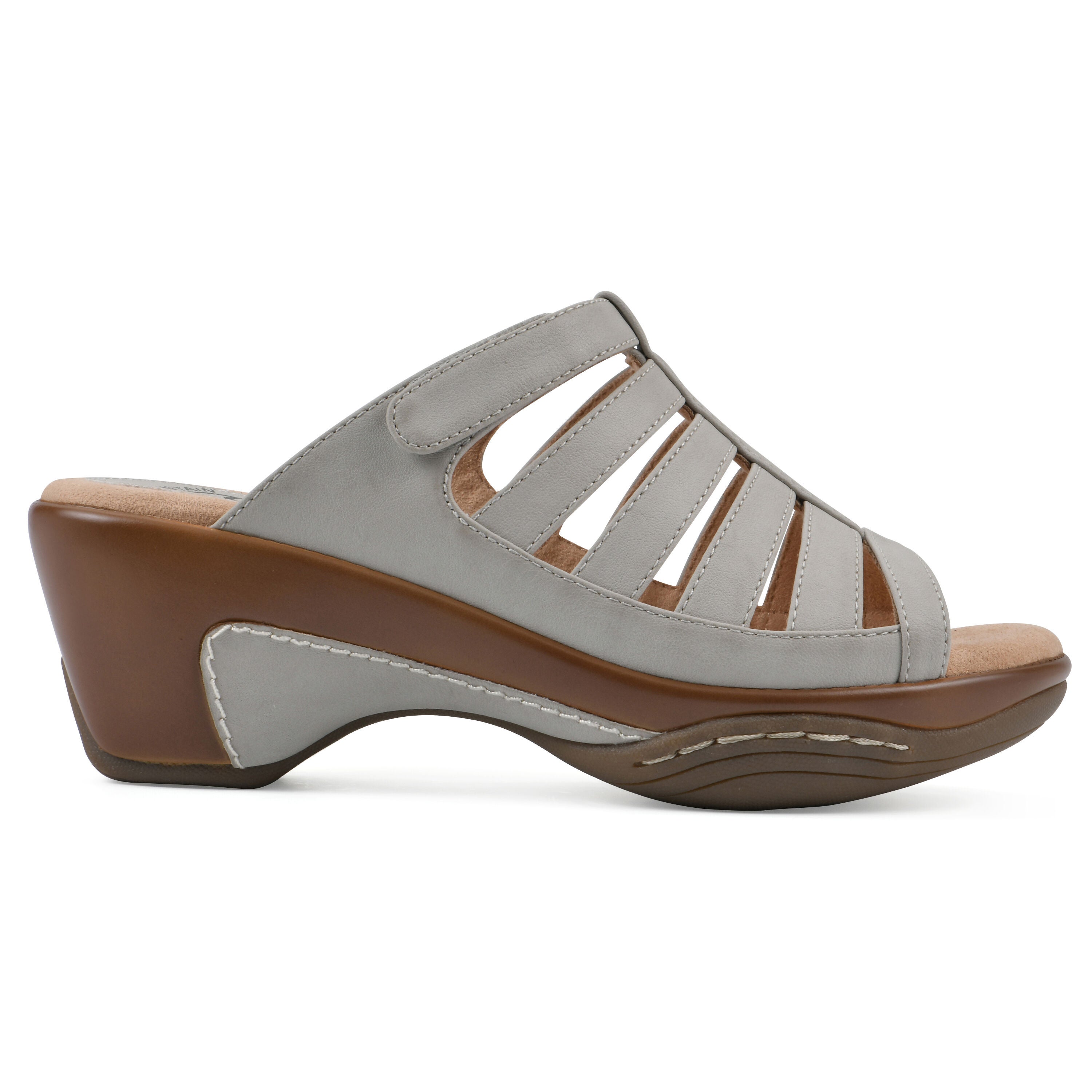 Valencia Slip-On Clog Sandal, ICE BURNISHED, alternate image number 2
