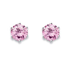 Birthstone .925 Sterling Silver Stud Earrings