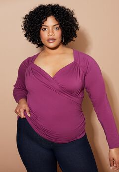Faux Wrap Top
