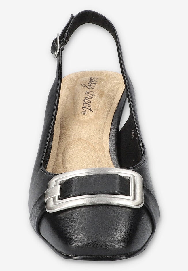 Sway Square Toe Slingback Pump, BLACK, on-hover image number null